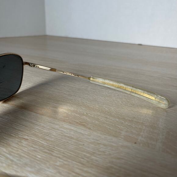 Randolph Engineering RE FGN Italy USA Sunglasses Gold FRAMES ONLY 52-20-140 - Picture 6 of 9